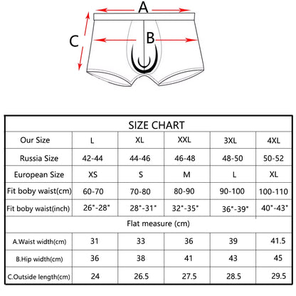 Men Panties Male Underpants Man Pack Shorts Boxers Underwear Slip Homme Calzoncillos Bamboo Hole U Convex Pouch Large Size 5XL